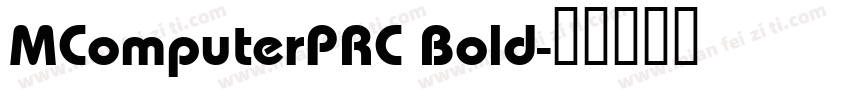 MComputerPRC Bold字体转换